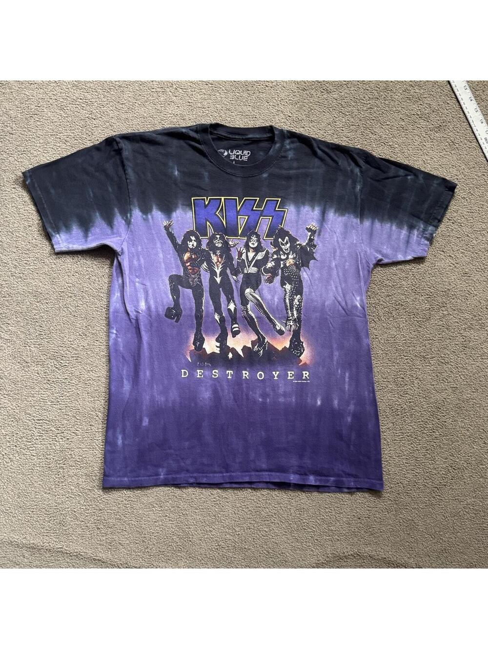 Vintage 2005 Liquid Blue KISS Band Tee